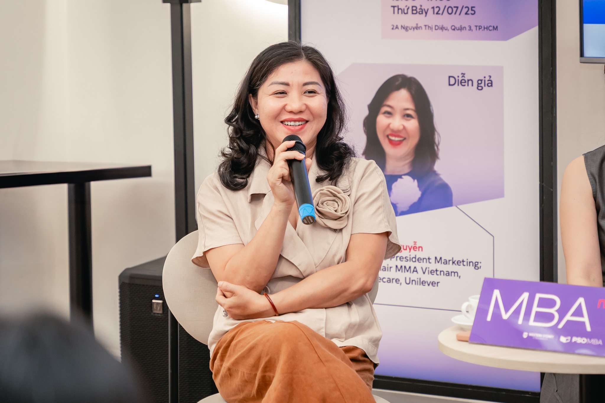 Chị Nguyễn Thị Mai - Ex Vice President Marketing kiêm Co-chair MMA Vietnam, Homecare, Unilever (Nguồn: Hình ảnh từ sự kiện).