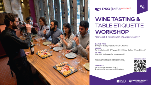 MBA Connect #4: Wine Tasting & Table Etiquette Workshop