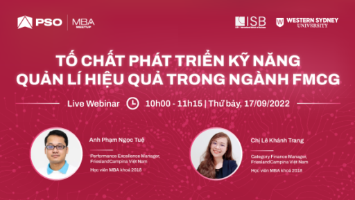 MBA Meetup: Tố Chất Phát Triển Kỹ Năng Quản Lí Hiệu Quả Trong Ngành FMCG