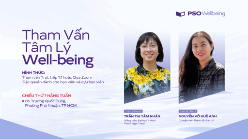 PSO Wellbeing mở đăng ký tháng 9/2025