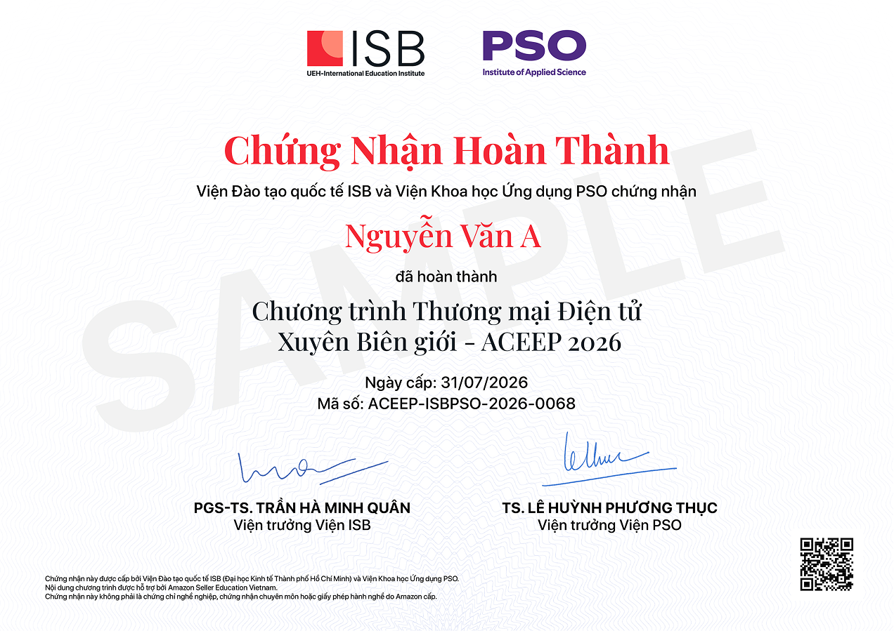 CHỨNG NHẬN HỌC TẬP ACEEP